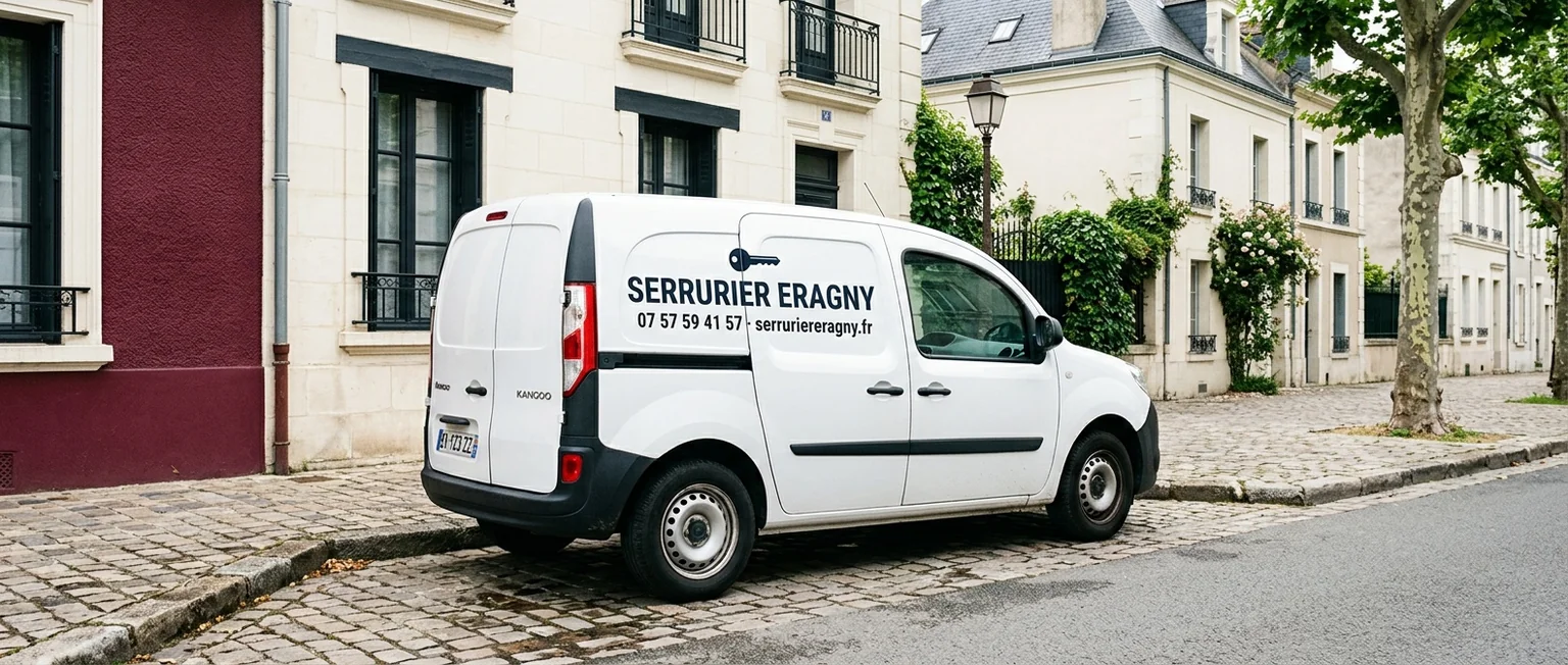 Véhicule Serrurier Eragny avec coordonnées